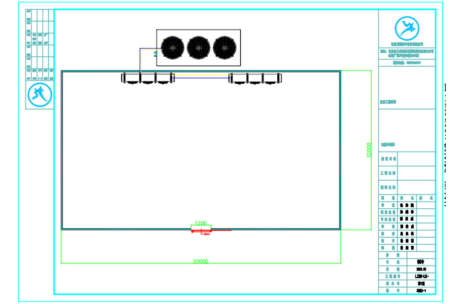 甘肅張掖山丹2000平米預冷庫設(shè)計平面圖