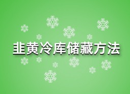 韭黃冷庫儲藏方法指南，這樣做保鮮90天！