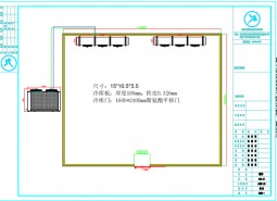 甘肅張掖高臺(tái)縣150平米蔬菜保鮮冷庫設(shè)計(jì)案例-萬能制冷